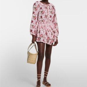 NWT - LoveShack Fancy Netra Floral Cotton Mini Dress